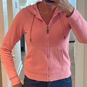 Peachy-pink Champion zip up hoodie. XS